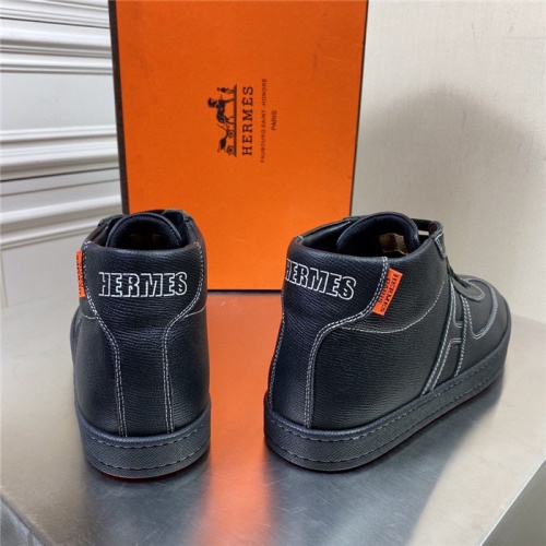 Replica Hermes High Tops Shoes For Men #831755 $80.00 USD for Wholesale