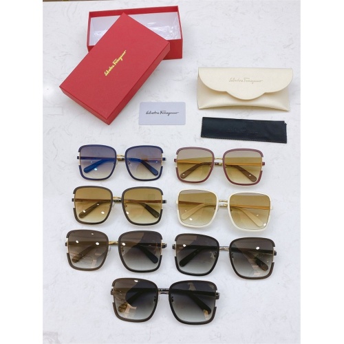 Replica Salvatore Ferragamo AAA Quality Sunglasses #831762 $60.00 USD for Wholesale