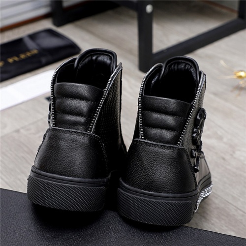 Replica Philipp Plein PP High Tops Shoes For Men #831997 $85.00 USD for Wholesale