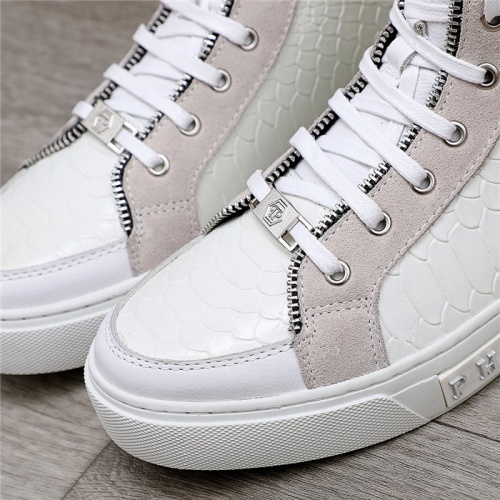 Replica Philipp Plein PP High Tops Shoes For Men #831999 $85.00 USD for Wholesale