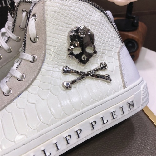 Replica Philipp Plein PP High Tops Shoes For Men #832004 $85.00 USD for Wholesale