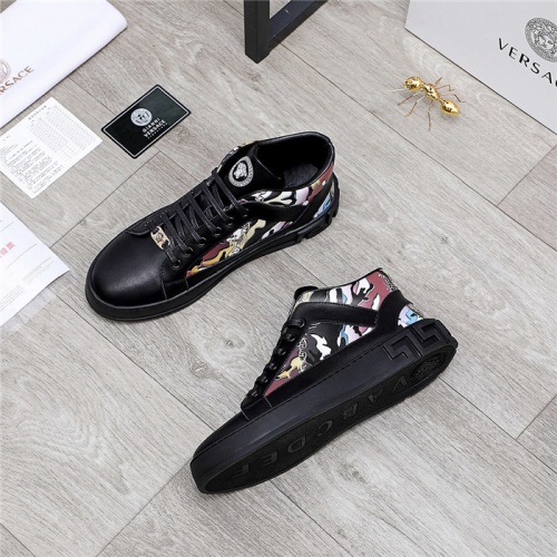 Replica Versace High Tops Shoes For Men #832076 $80.00 USD for Wholesale