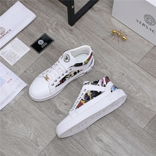 Replica Versace High Tops Shoes For Men #832077 $80.00 USD for Wholesale