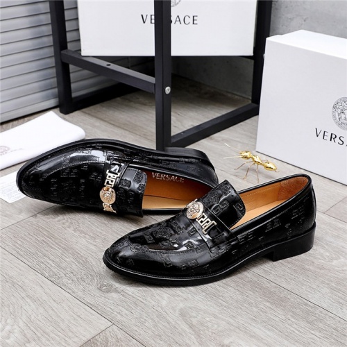 Replica Versace Leather Shoes For Men #832087 $82.00 USD for Wholesale