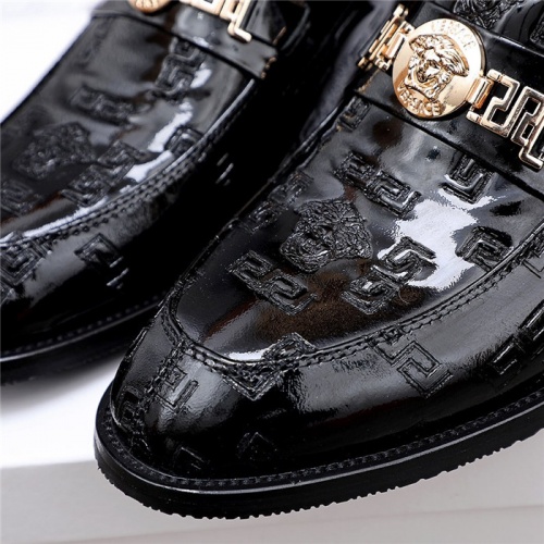Replica Versace Leather Shoes For Men #832087 $82.00 USD for Wholesale