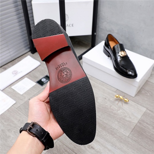 Replica Versace Leather Shoes For Men #832088 $82.00 USD for Wholesale