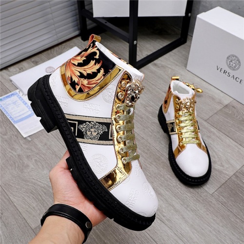 Replica Versace Boots For Men #832093 $85.00 USD for Wholesale