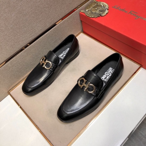 Salvatore Ferragamo Leather Shoes For Men #832107 $85.00 USD, Wholesale Replica Salvatore Ferragamo Leather Shoes