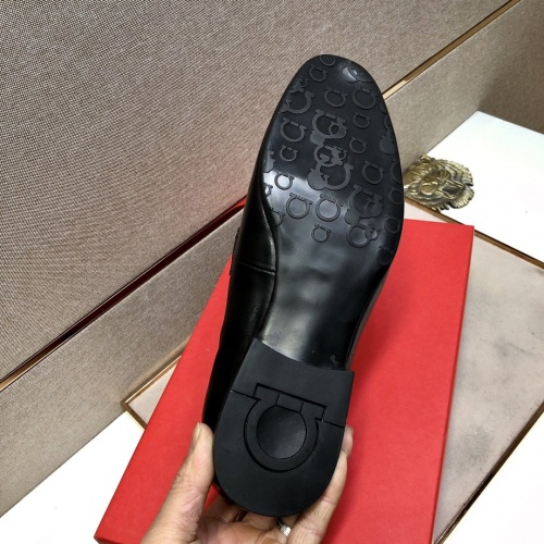 Replica Salvatore Ferragamo Leather Shoes For Men #832107 $85.00 USD for Wholesale