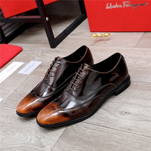 Salvatore Ferragamo Leather Shoes For Men #832112 $96.00 USD, Wholesale Replica Salvatore Ferragamo Leather Shoes