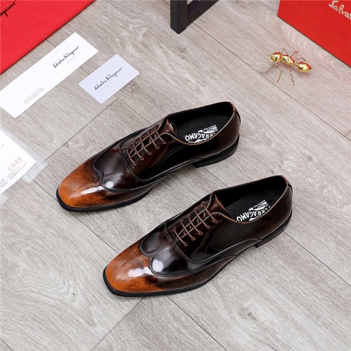 Replica Salvatore Ferragamo Leather Shoes For Men #832112 $96.00 USD for Wholesale