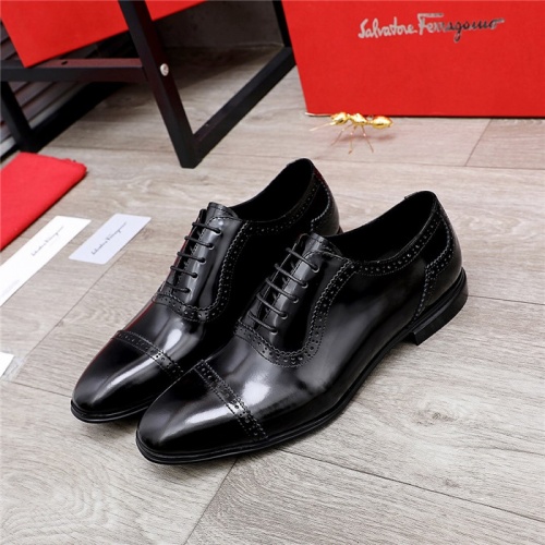 Salvatore Ferragamo Leather Shoes For Men #832115 $96.00 USD, Wholesale Replica Salvatore Ferragamo Leather Shoes