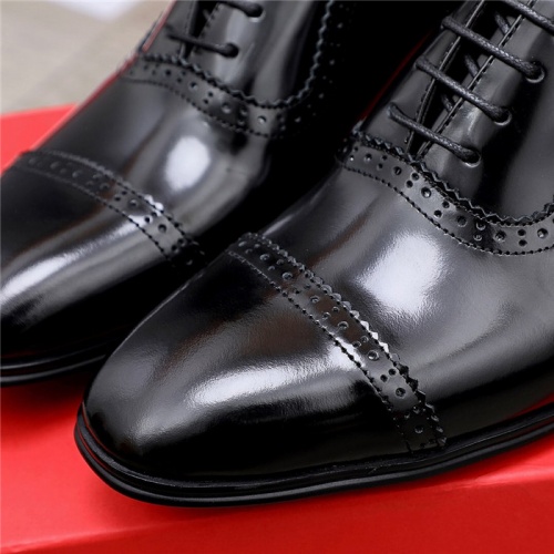 Replica Salvatore Ferragamo Leather Shoes For Men #832115 $96.00 USD for Wholesale
