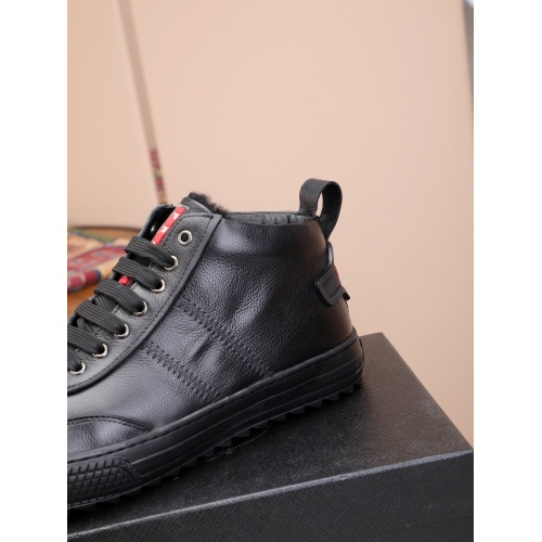 Replica Prada High Tops Shoes For Men #832135 $85.00 USD for Wholesale