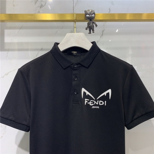 Replica Fendi T-Shirts Short Sleeved For Men #832164 $43.00 USD for Wholesale