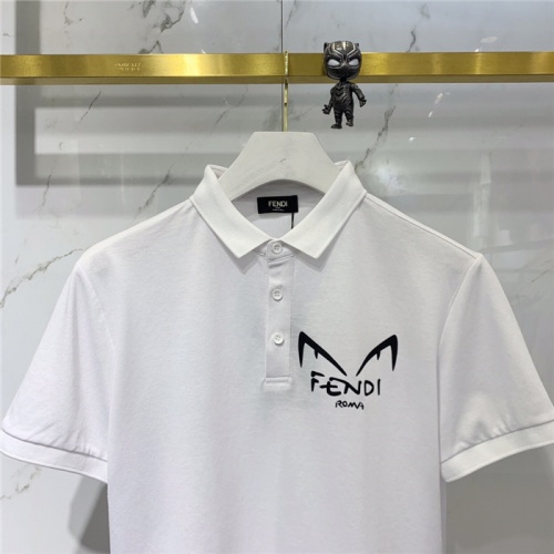Replica Fendi T-Shirts Short Sleeved For Men #832165 $43.00 USD for Wholesale