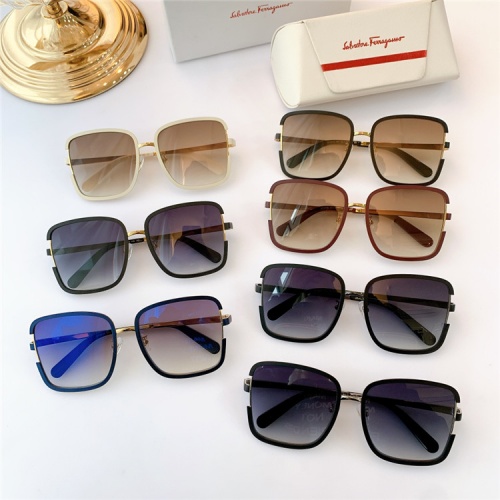 Replica Salvatore Ferragamo AAA Quality Sunglasses #832272 $60.00 USD for Wholesale