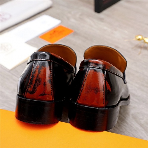 Replica Hermes Leather Shoes For Men #832386 $82.00 USD for Wholesale