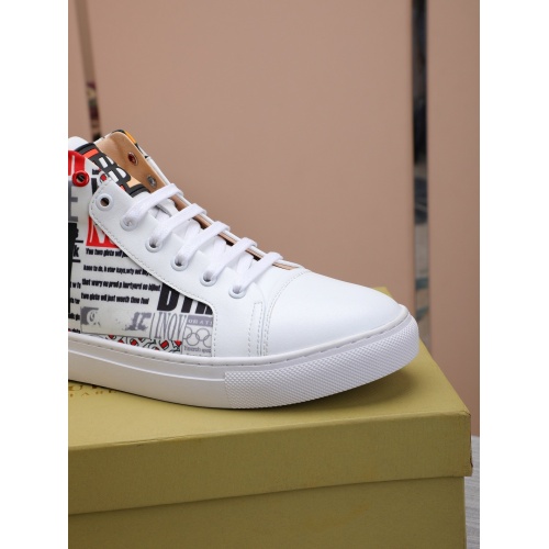 Replica Burberry High Tops Shoes For Men #832401 $80.00 USD for Wholesale