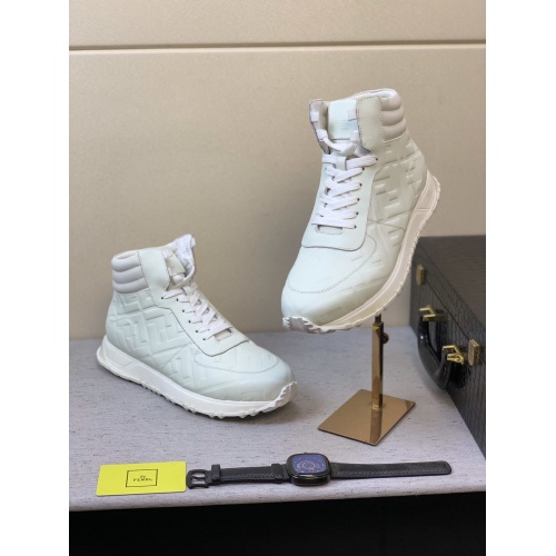 Replica Fendi High Tops Casual Shoes For Men #832408 $88.00 USD for Wholesale