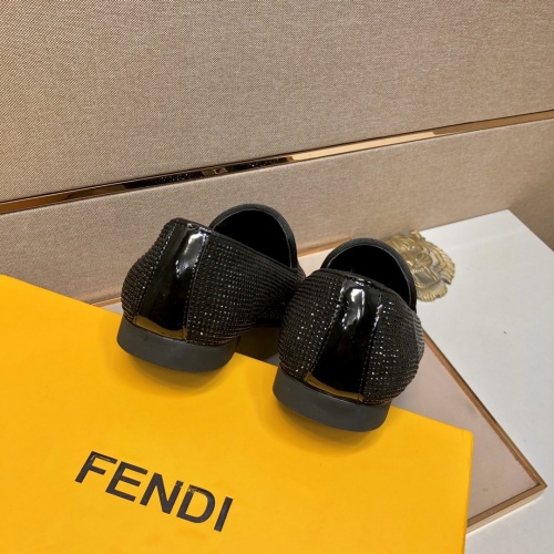 Replica Fendi Leather Shoes For Men #832414 $98.00 USD for Wholesale