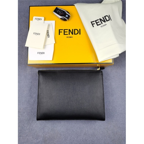 Replica Fendi AAA Man Wallets #832431 $132.00 USD for Wholesale