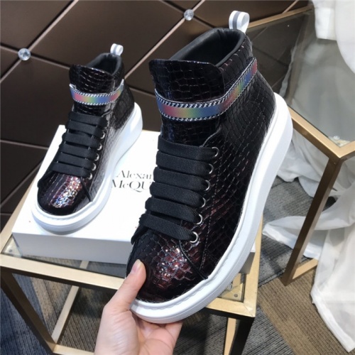Replica Alexander McQueen High Tops Shoes For Women #832446 $115.00 USD for Wholesale