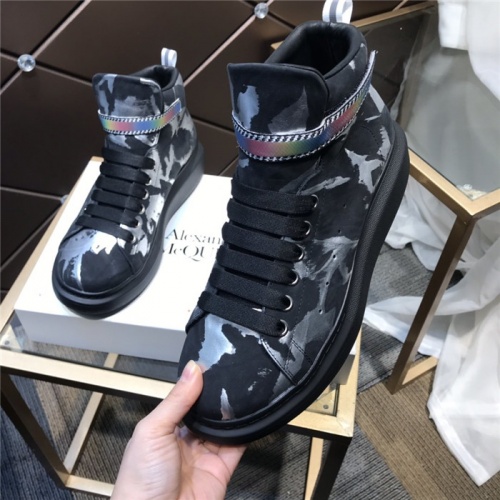 Replica Alexander McQueen High Tops Shoes For Women #832453 $122.00 USD for Wholesale