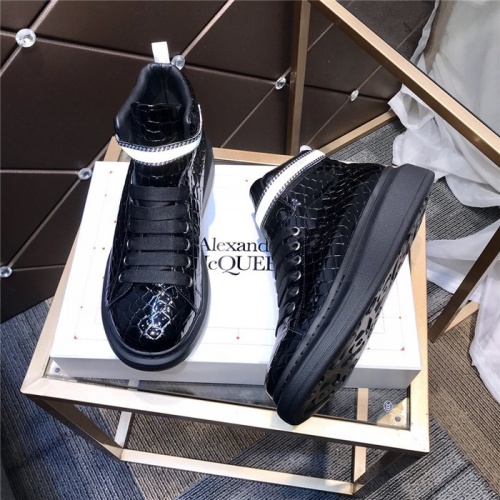 Replica Alexander McQueen High Tops Shoes For Men #832472 $115.00 USD for Wholesale