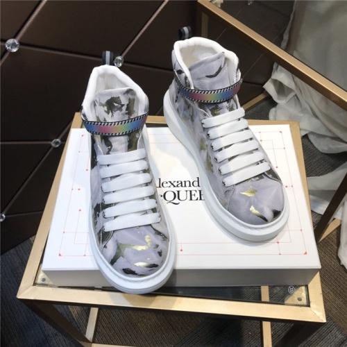 Replica Alexander McQueen High Tops Shoes For Men #832477 $122.00 USD for Wholesale