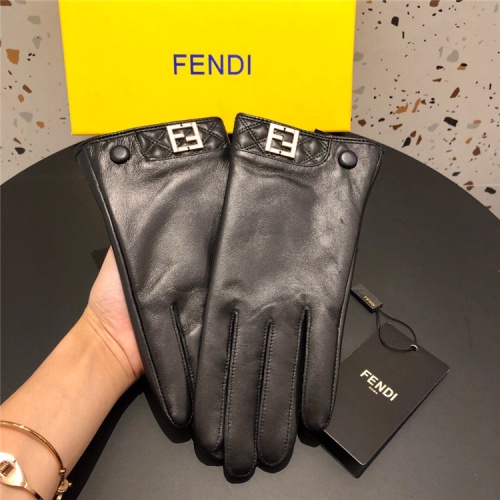 Replica Fendi Gloves For Women #832490 $50.00 USD for Wholesale