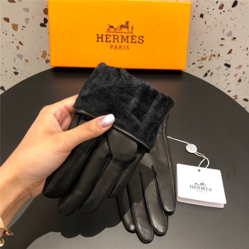 Replica Hermes Gloves For Women #832494 $50.00 USD for Wholesale
