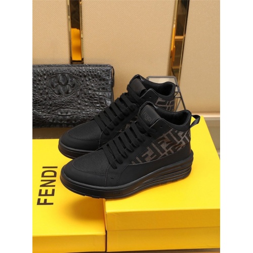 Replica Fendi High Tops Casual Shoes For Men #832570 $88.00 USD for Wholesale