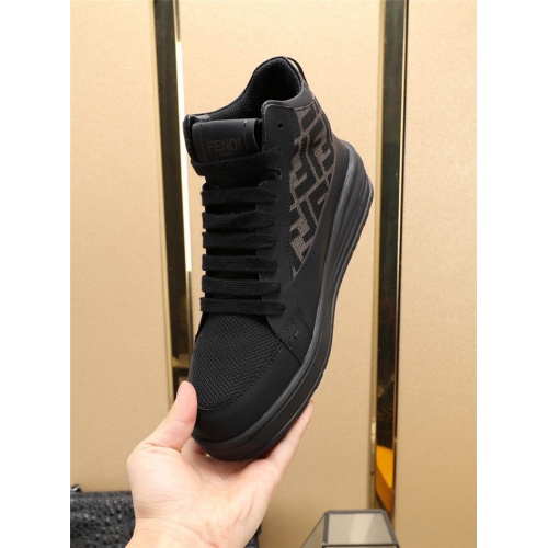 Replica Fendi High Tops Casual Shoes For Men #832570 $88.00 USD for Wholesale