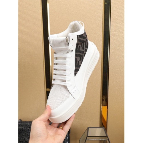 Replica Fendi High Tops Casual Shoes For Men #832571 $88.00 USD for Wholesale