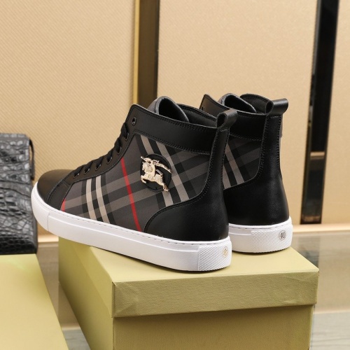 Replica Burberry High Tops Shoes For Men #832679 $82.00 USD for Wholesale