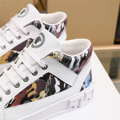Replica Versace High Tops Shoes For Men #832736 $82.00 USD for Wholesale
