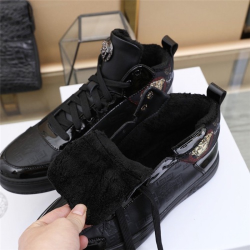 Replica Versace High Tops Shoes For Men #832742 $85.00 USD for Wholesale