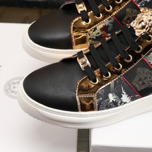 Replica Versace High Tops Shoes For Men #832750 $85.00 USD for Wholesale
