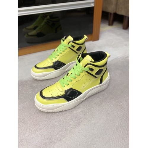 Replica Versace High Tops Shoes For Men #833030 $92.00 USD for Wholesale