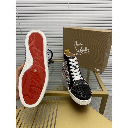 Replica Christian Louboutin High Tops Shoes For Men #833040 $98.00 USD for Wholesale