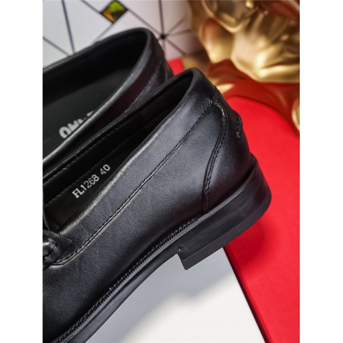 Replica Salvatore Ferragamo Leather Shoes For Men #833043 $72.00 USD for Wholesale
