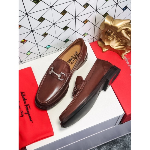 Salvatore Ferragamo Leather Shoes For Men #833044 $72.00 USD, Wholesale Replica Salvatore Ferragamo Leather Shoes