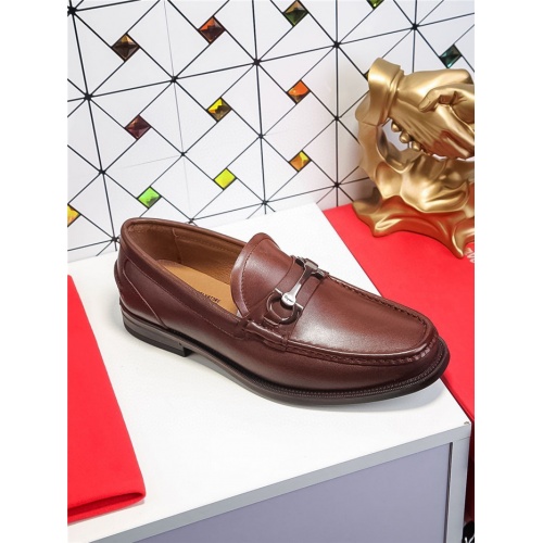Replica Salvatore Ferragamo Leather Shoes For Men #833044 $72.00 USD for Wholesale