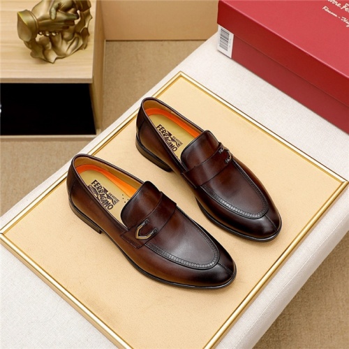 Salvatore Ferragamo Leather Shoes For Men #833046 $80.00 USD, Wholesale Replica Salvatore Ferragamo Leather Shoes