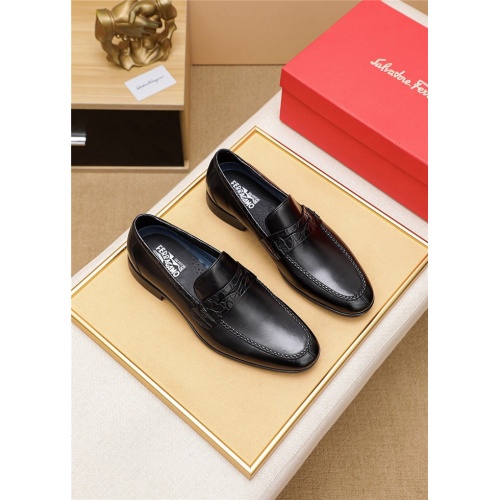 Salvatore Ferragamo Leather Shoes For Men #833048 $80.00 USD, Wholesale Replica Salvatore Ferragamo Leather Shoes
