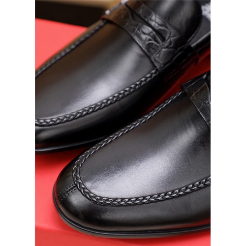 Replica Salvatore Ferragamo Leather Shoes For Men #833048 $80.00 USD for Wholesale