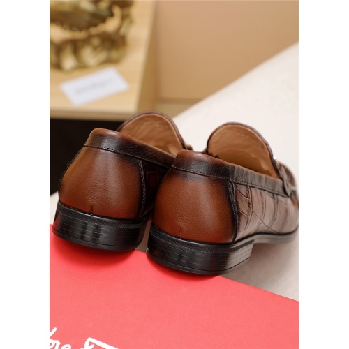 Replica Salvatore Ferragamo Leather Shoes For Men #833051 $82.00 USD for Wholesale
