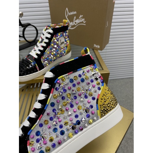 Replica Christian Louboutin High Tops Shoes For Men #833078 $98.00 USD for Wholesale