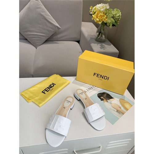 Replica Fendi Slippers For Women #833108 $64.00 USD for Wholesale